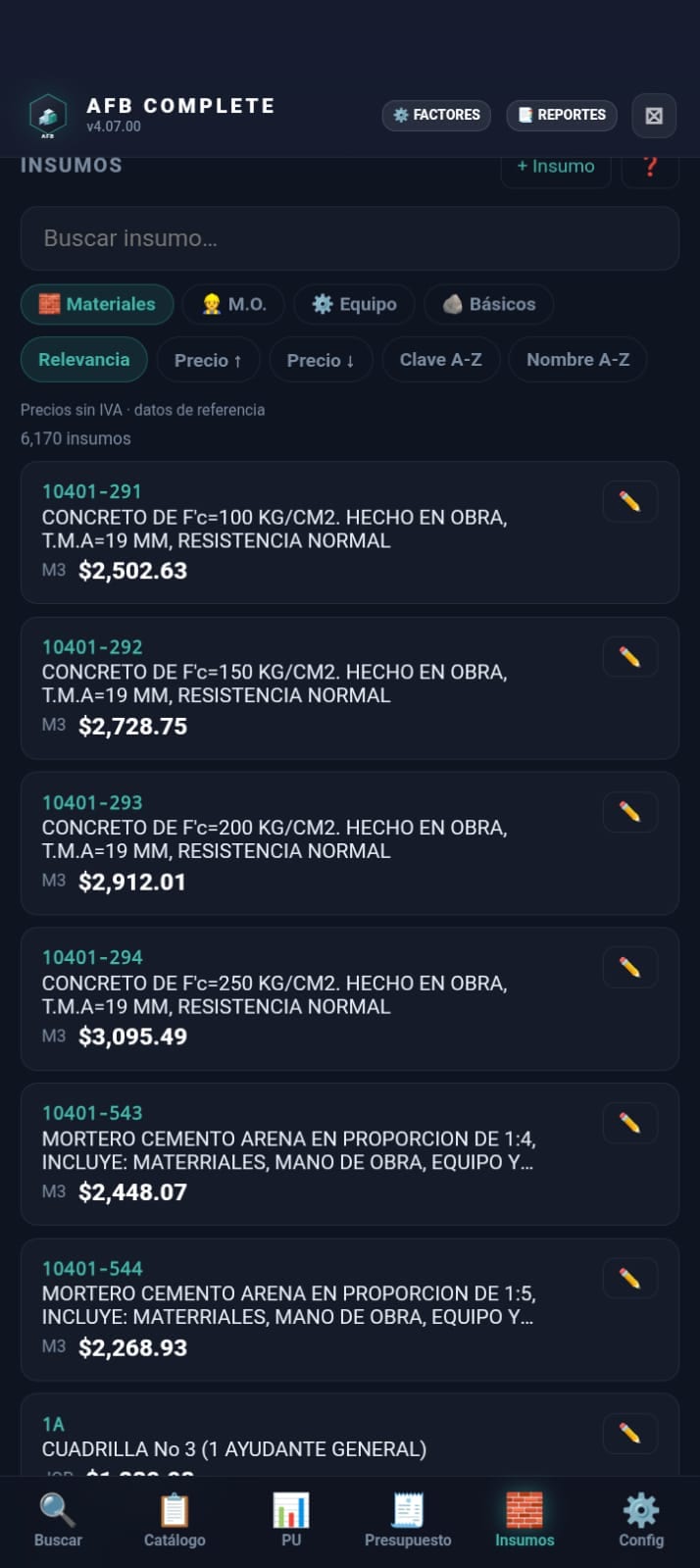 Factores de sobrecosto en AFB Complete