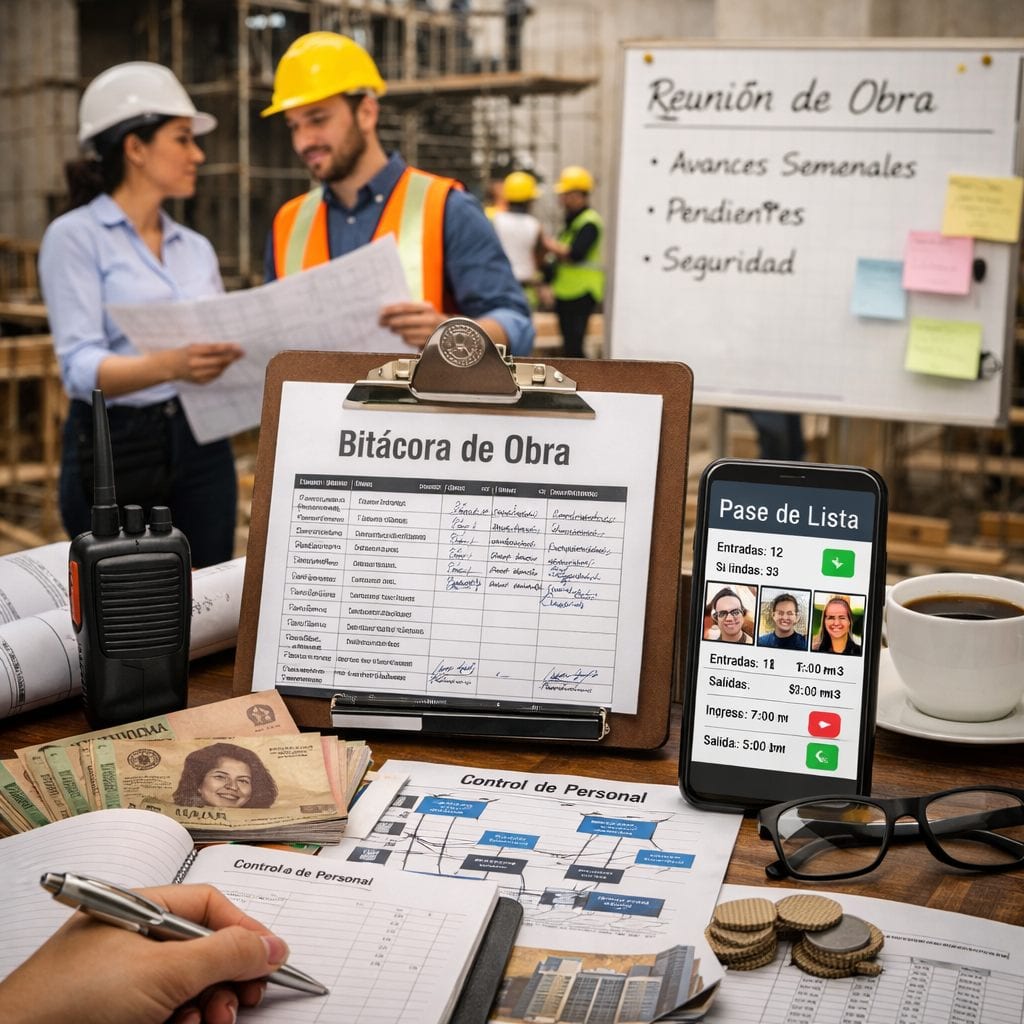 Bitácora, pase de lista y control de personal